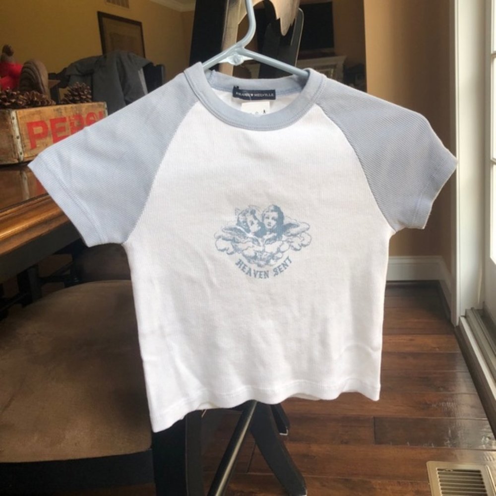 Brandy Melville Heaven Sent Top In Light Blue/Purp
